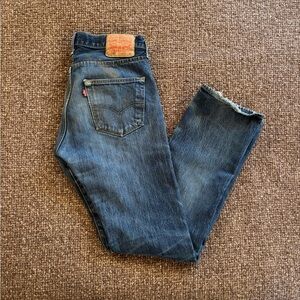 Distressed Levi’s 501 Jeans
